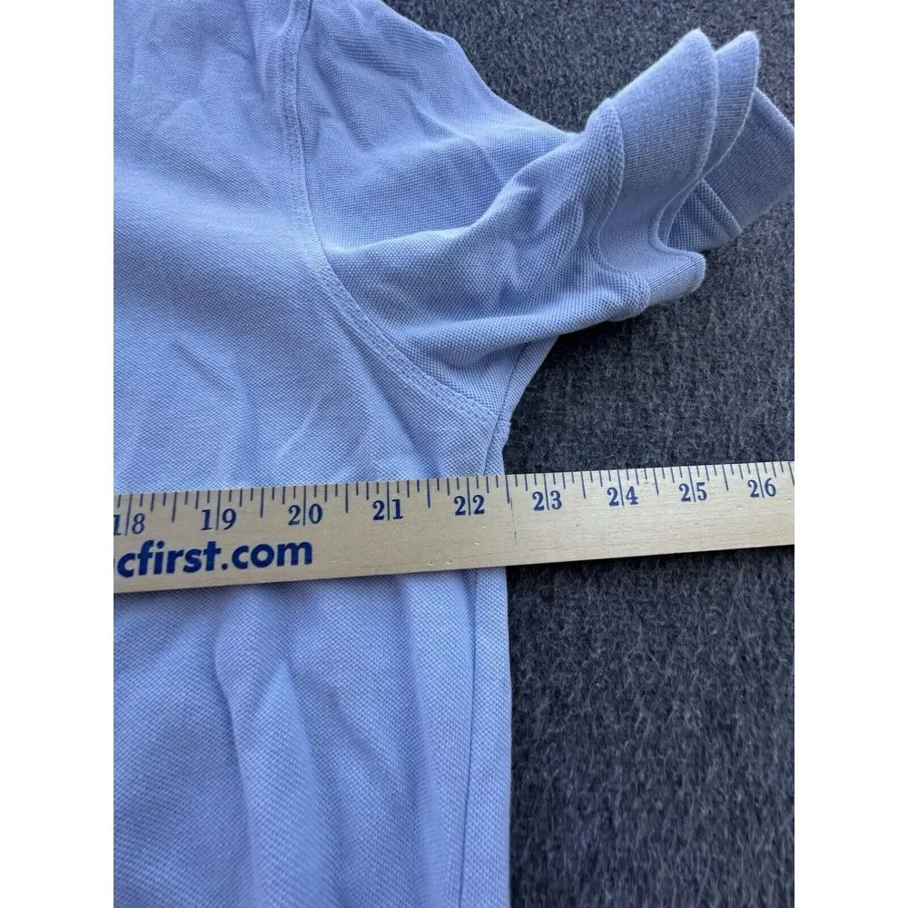 Banana Republic Shirt Men Large Blue Polo Short Sleeve Logo Pullover Golf Casual